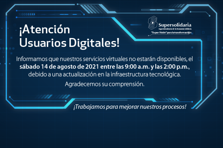 14 de agosto, ventana mantenimiento infraestructura tecnológica 14 de agosto, ventana mantenimiento infraestructura tecnológica