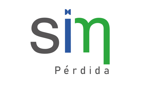 logo de simperdida verde y azul