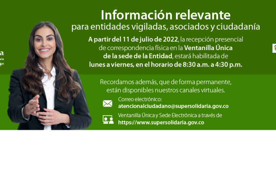 Horario Atención Ventanilla Única de Correspondencia