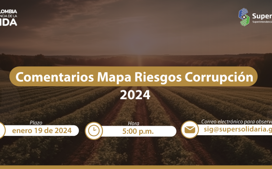 Para comentarios propuesta Mapa Riesgos Corrupción vigencia 2024