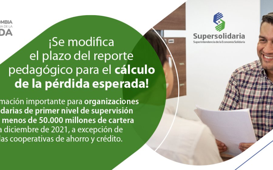 Se modifica el plazo de reporte pedagógico para el cálculo de la pérdida esperada