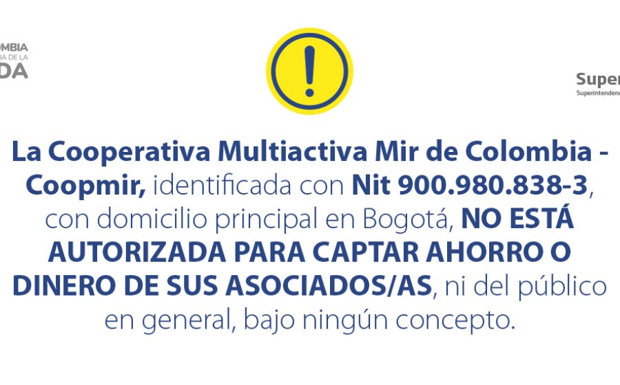 Este es un mensaje importante para los asociados y asociadas a Coopmir.