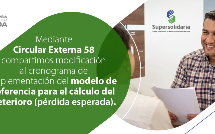 Modificación al cronograma de implementación del modelo de pérdida esperada