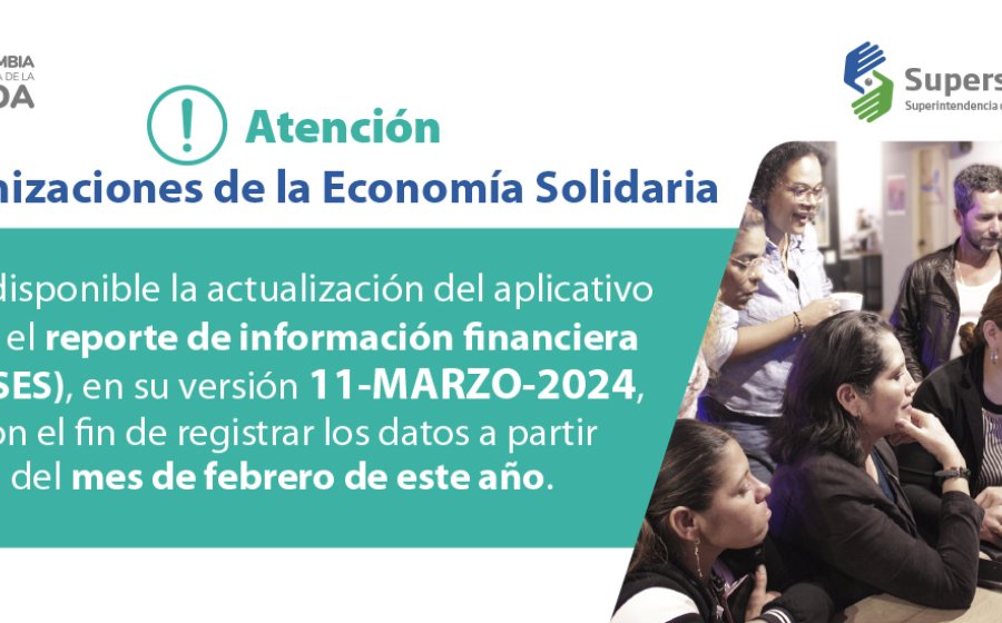Les invitamos a descargar actualización aplicativo reporte información financiera - SICSES