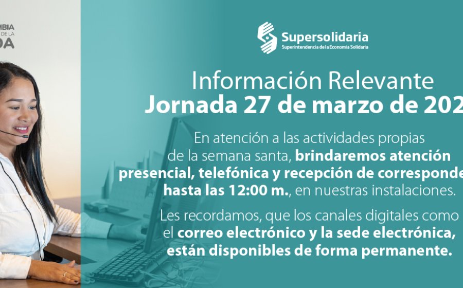 ¿Cómo será la atención presencial, durante la jornada del 27 de marzo de 2024?