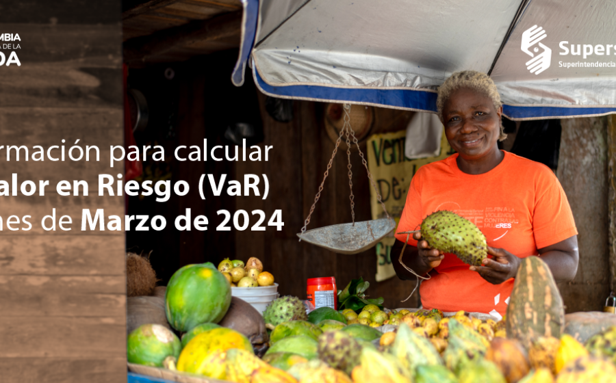 Información para el cálculo del Valor en Riesgo – VaR – marzo de 2024