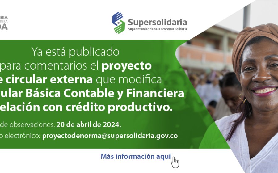 Disponible para comentarios proyecto Circular Externa 64