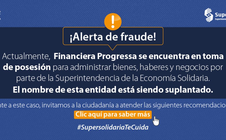 Banner alerta de fraude