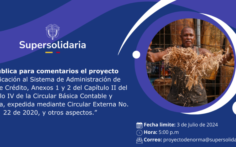 Para comentarios proyecto de modificación al Sistema de Administración de Riesgo de Crédito