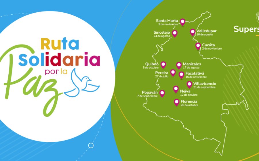 ¡Conoce los destinos de la #RutaSolidariaPorLaPaz! 