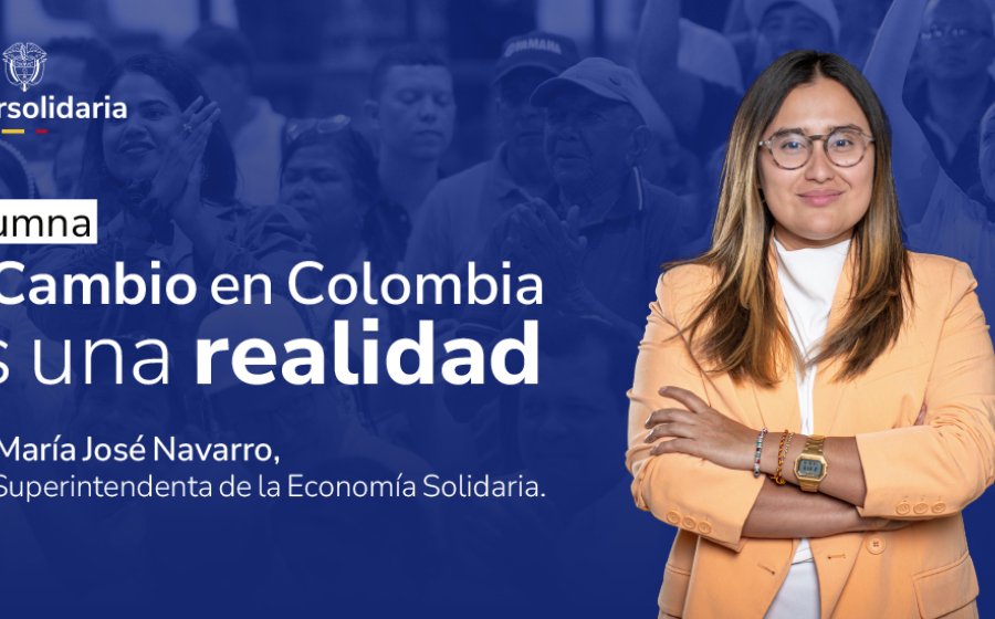 Banner de la columna escrita por la superintendenta sobre el cambio en Colombia.