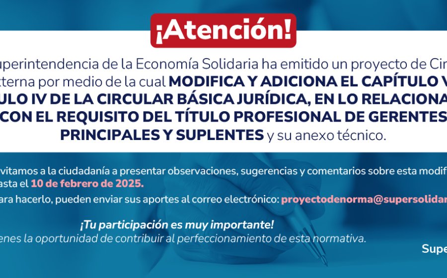 Proyecto de Circular a Comentarios 