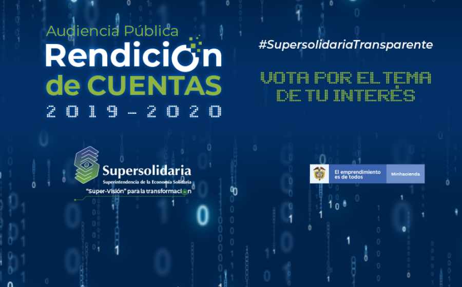 Vote por el tema de su interés para la Audiencia Pública Rendición de Cuentas 2019 - 2020