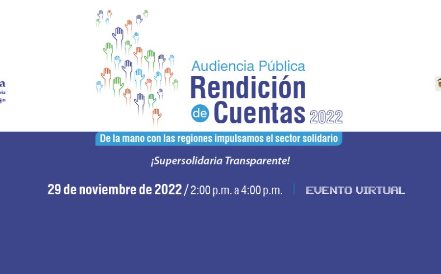 El próximo 29 de noviembre, Supersolidaria rendirá cuentas a la ciudadanía