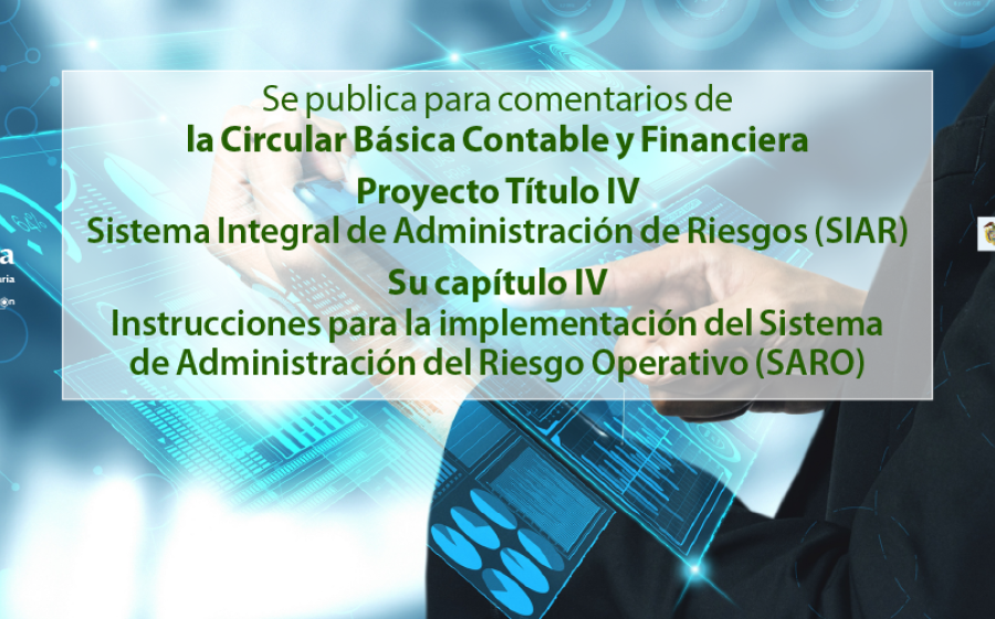 Para comentarios Circular Básica Contable y Financiera, Proyecto Título IV: SIAR, Capítulo IV: SARO