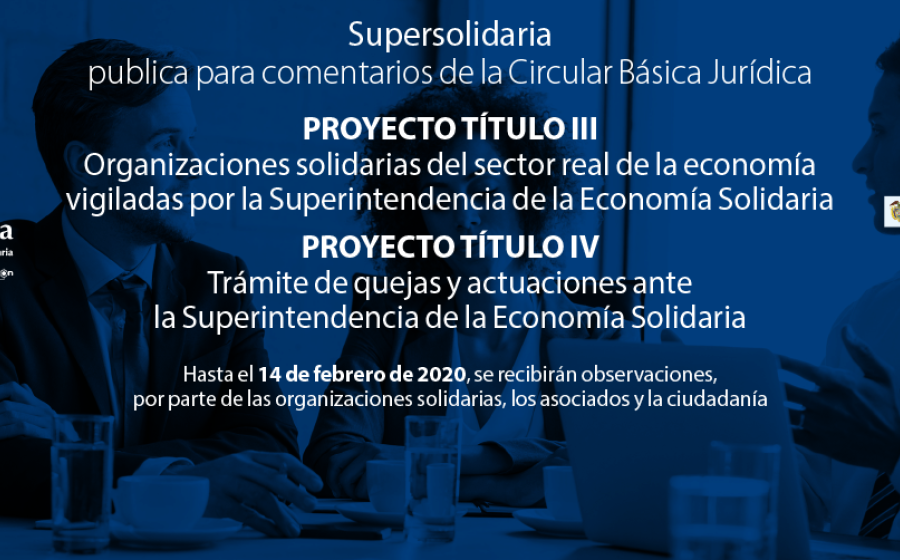 Para comentarios Proyecto Título III y IV Circular Básica Jurídica