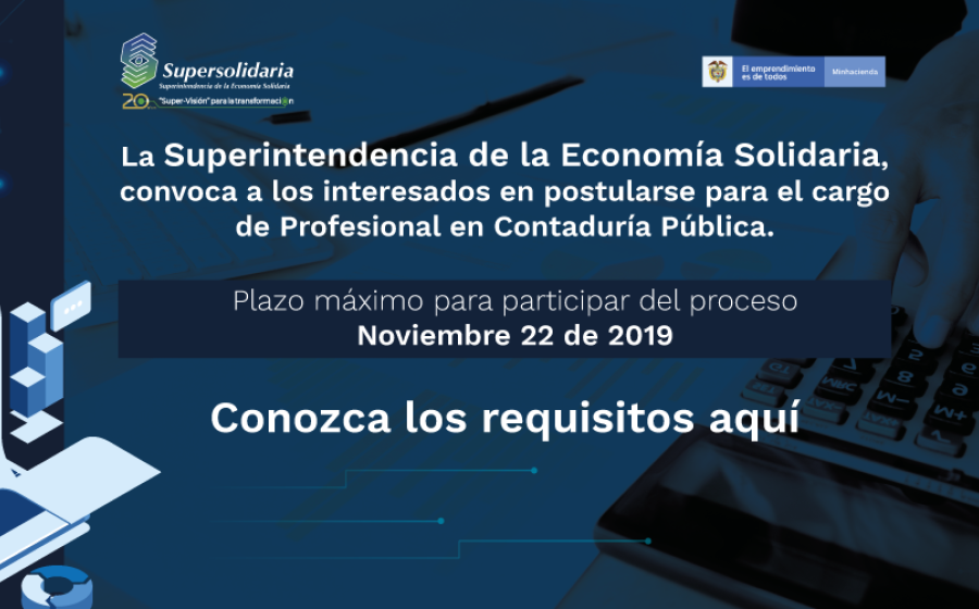 Convocatoria para profesional en Contaduría Pública 