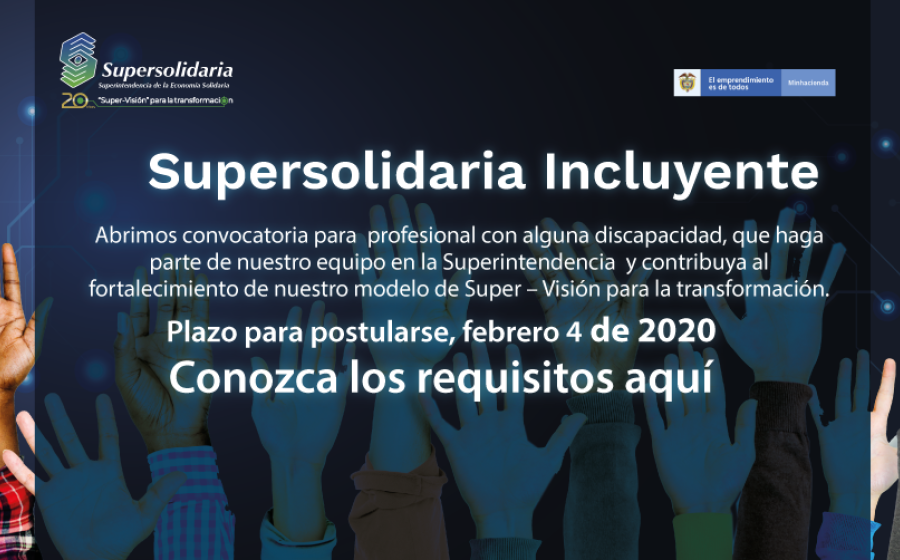 Convocatoria para profesional en condición de discapacidad
