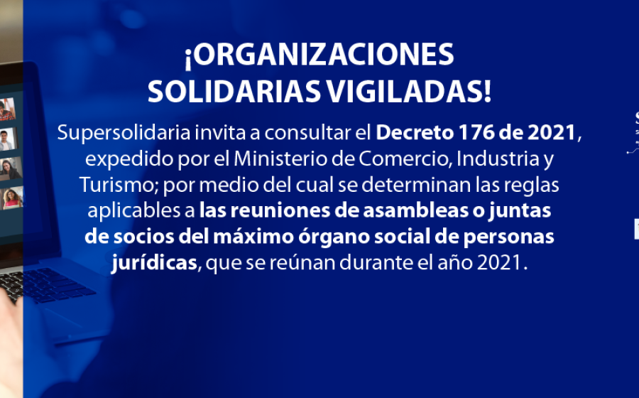 Se expide el Decreto 176 de 2021 sobre Asambleas o Juntas de Socios