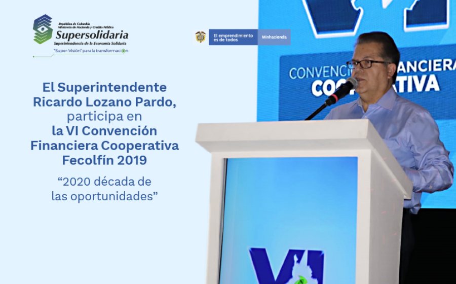 Superintendente en la VI Convención Financiera Cooperativa 2019