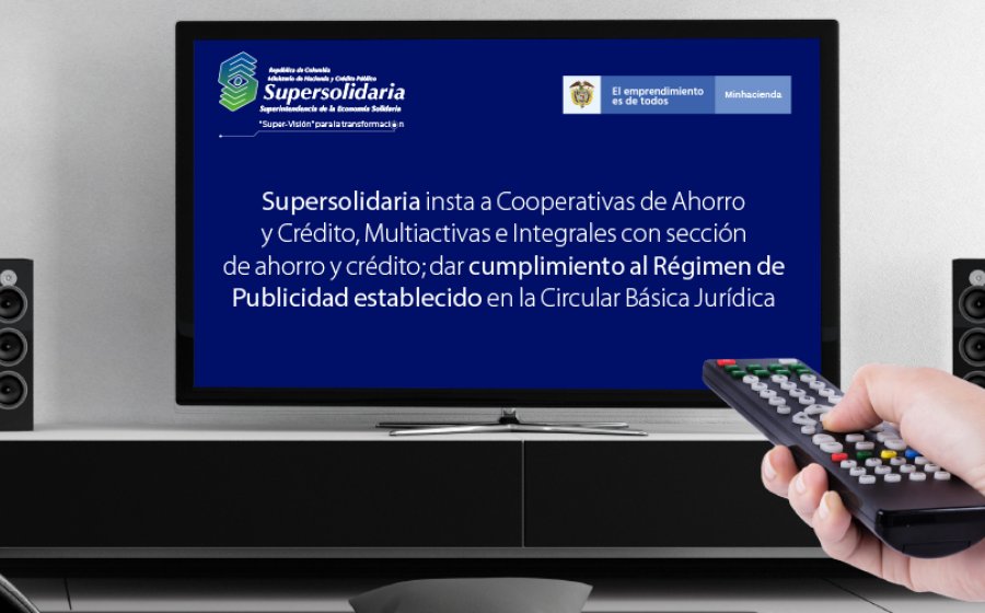 Supersolidaria destaca cumplir el Régimen de Publicidad, según Circular Básica Jurídica