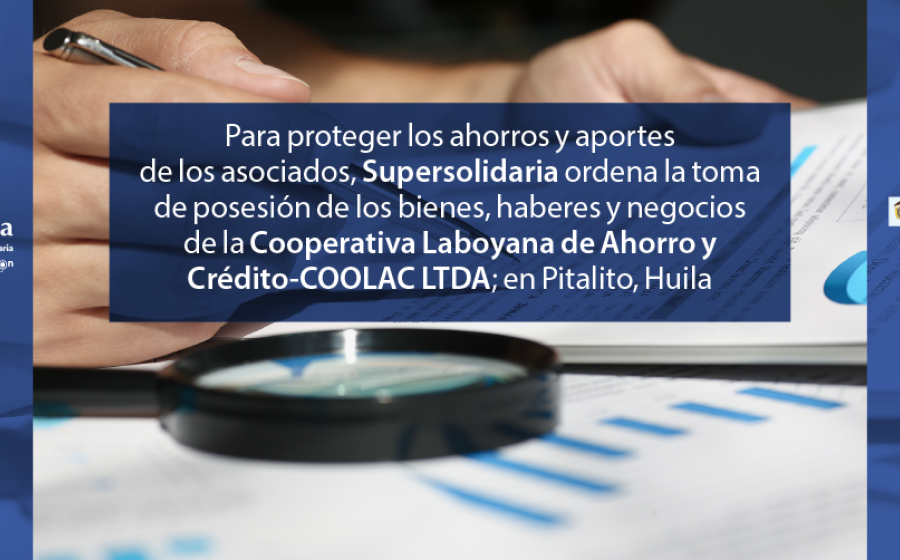 Toma de posesión para Cooperativa Laboyana de Ahorro y Crédito “COOLAC” 